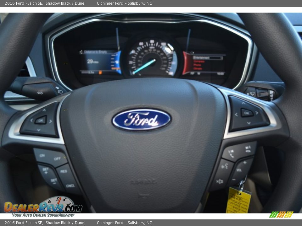 2016 Ford Fusion SE Shadow Black / Dune Photo #19