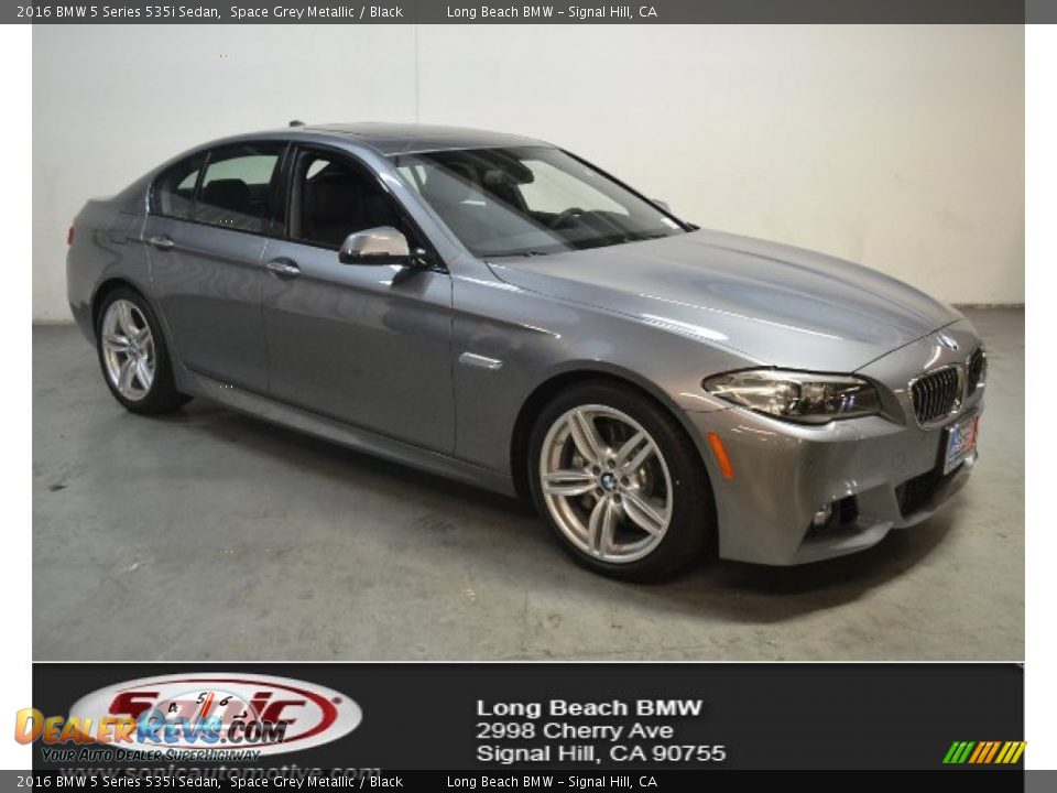 2016 BMW 5 Series 535i Sedan Space Grey Metallic / Black Photo #1