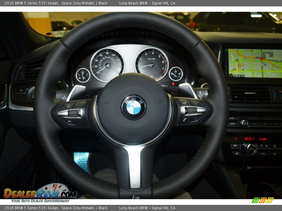 2016 BMW 5 Series 535i Sedan Space Grey Metallic / Black Photo #9