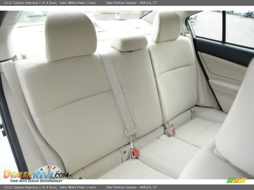 2012 Subaru Impreza 2.0i 4 Door Satin White Pearl / Ivory Photo #15