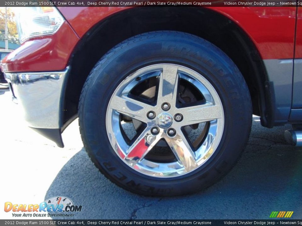 2012 Dodge Ram 1500 SLT Crew Cab 4x4 Deep Cherry Red Crystal Pearl / Dark Slate Gray/Medium Graystone Photo #11