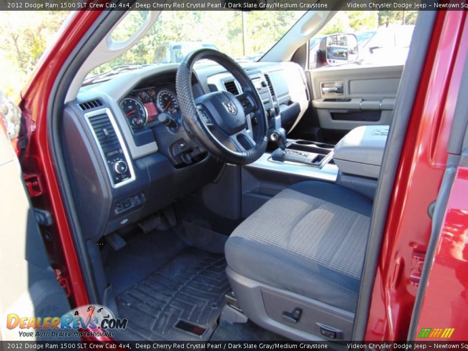 2012 Dodge Ram 1500 SLT Crew Cab 4x4 Deep Cherry Red Crystal Pearl / Dark Slate Gray/Medium Graystone Photo #16