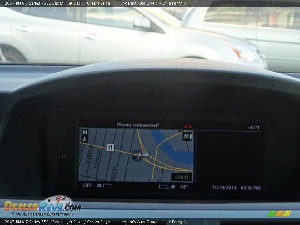 2007 BMW 7 Series 750Li Sedan Jet Black / Cream Beige Photo #15