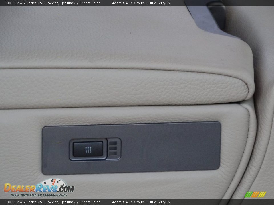 2007 BMW 7 Series 750Li Sedan Jet Black / Cream Beige Photo #23