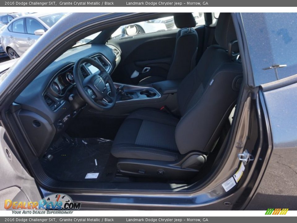 Black Interior - 2016 Dodge Challenger SXT Photo #6