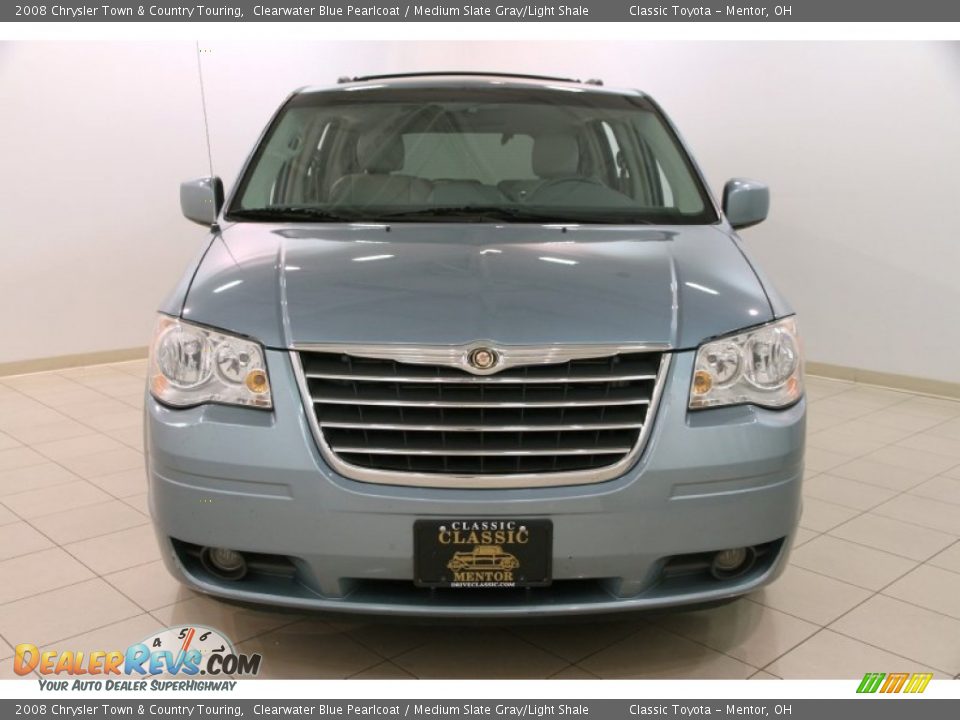 2008 Chrysler Town & Country Touring Clearwater Blue Pearlcoat / Medium Slate Gray/Light Shale Photo #2