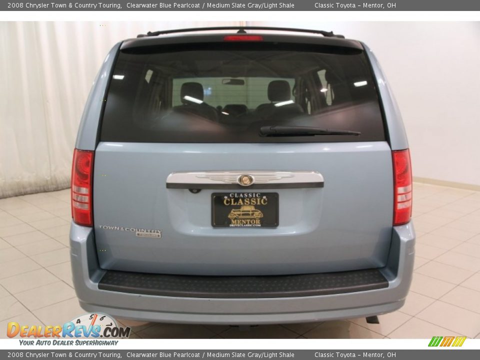 2008 Chrysler Town & Country Touring Clearwater Blue Pearlcoat / Medium Slate Gray/Light Shale Photo #25