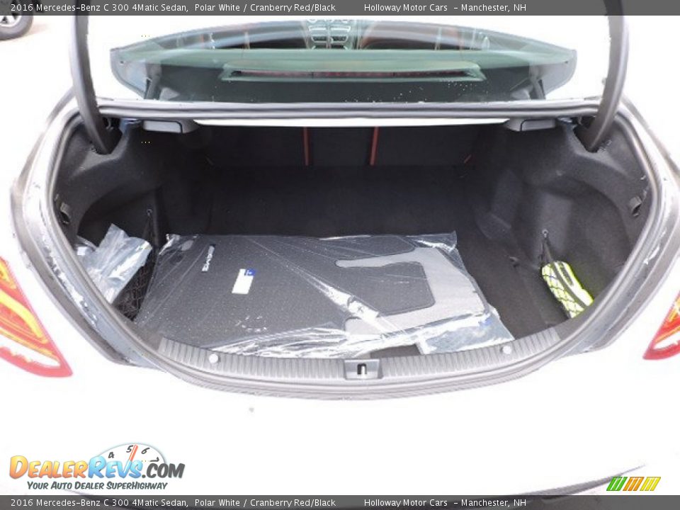 2016 Mercedes-Benz C 300 4Matic Sedan Polar White / Cranberry Red/Black Photo #6