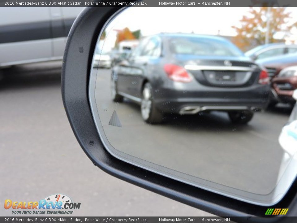 2016 Mercedes-Benz C 300 4Matic Sedan Polar White / Cranberry Red/Black Photo #16