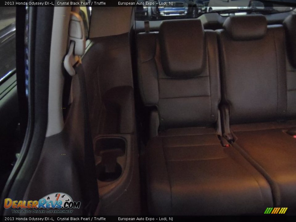 2013 Honda Odyssey EX-L Crystal Black Pearl / Truffle Photo #21