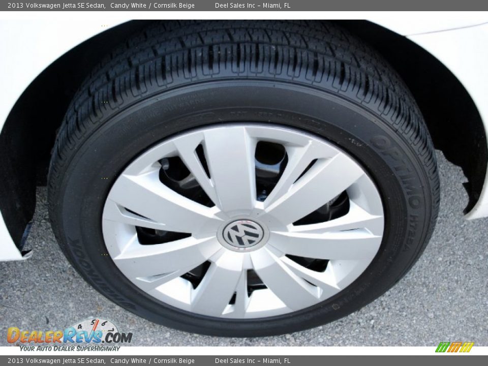 2013 Volkswagen Jetta SE Sedan Candy White / Cornsilk Beige Photo #10