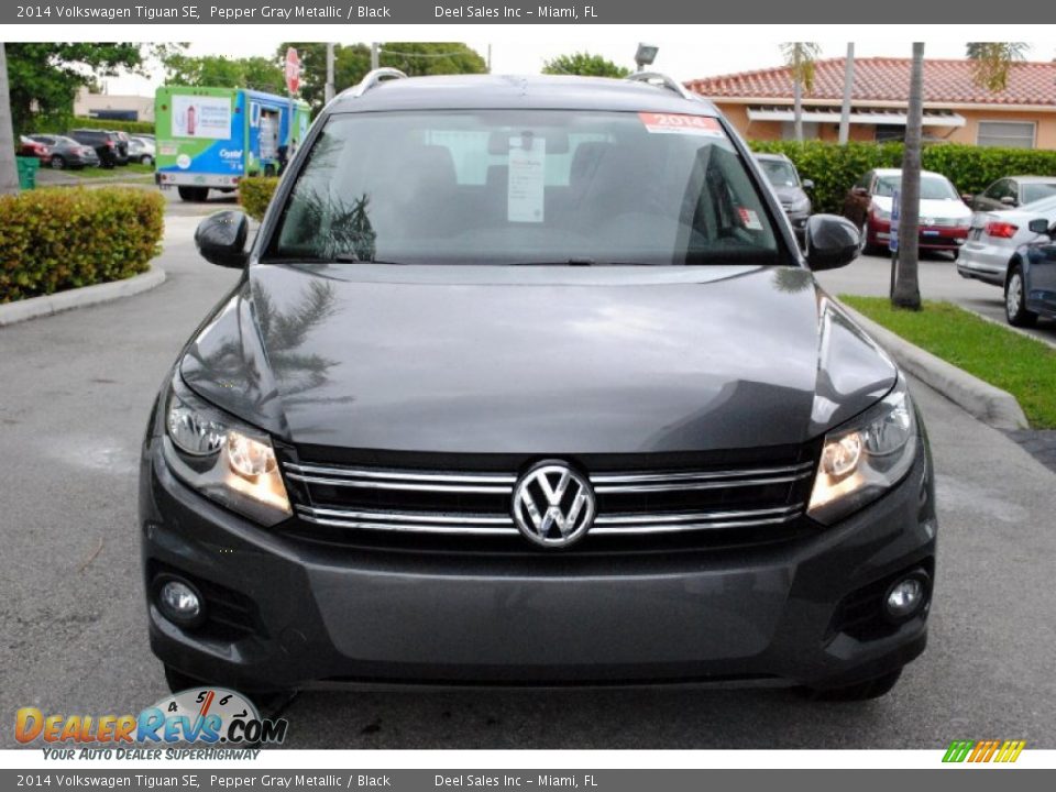 2014 Volkswagen Tiguan SE Pepper Gray Metallic / Black Photo #3
