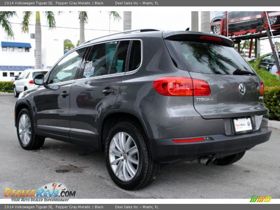 2014 Volkswagen Tiguan SE Pepper Gray Metallic / Black Photo #7