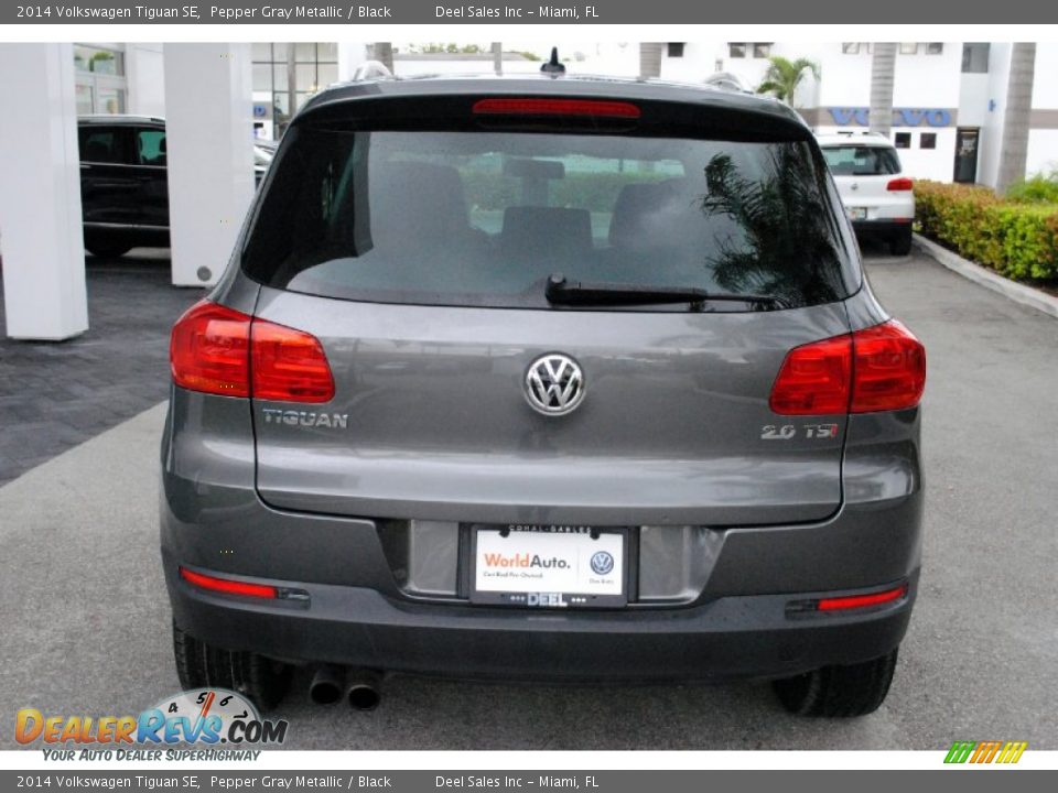 2014 Volkswagen Tiguan SE Pepper Gray Metallic / Black Photo #8