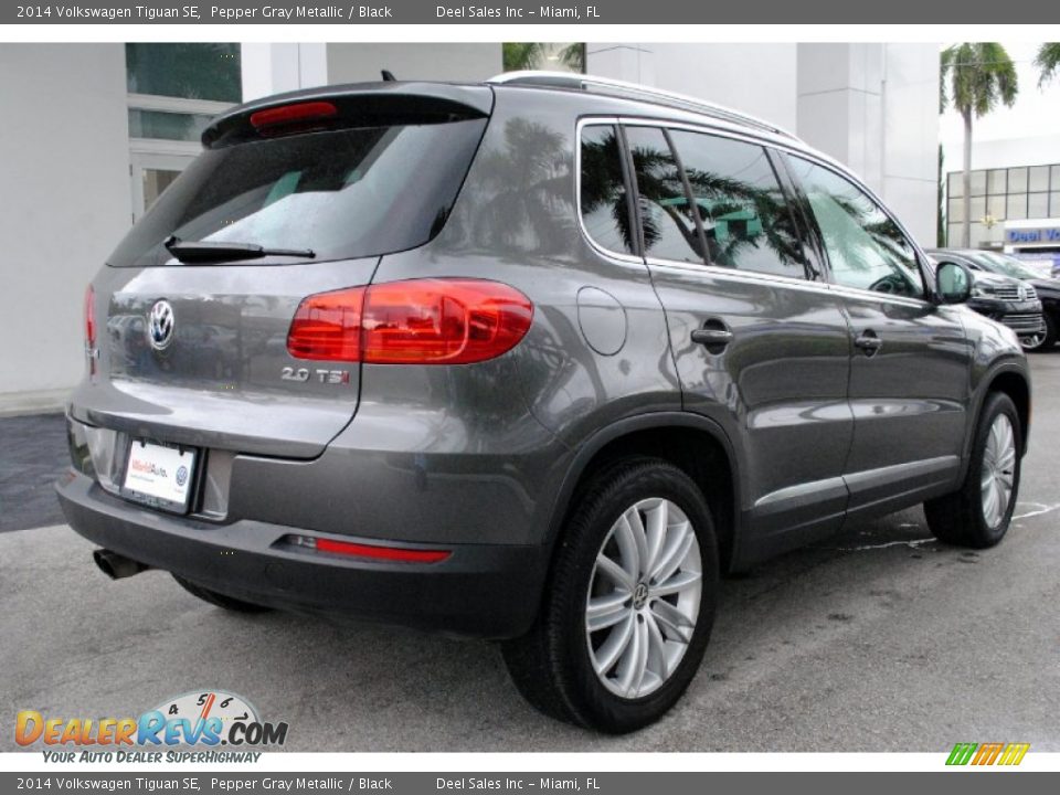 2014 Volkswagen Tiguan SE Pepper Gray Metallic / Black Photo #10