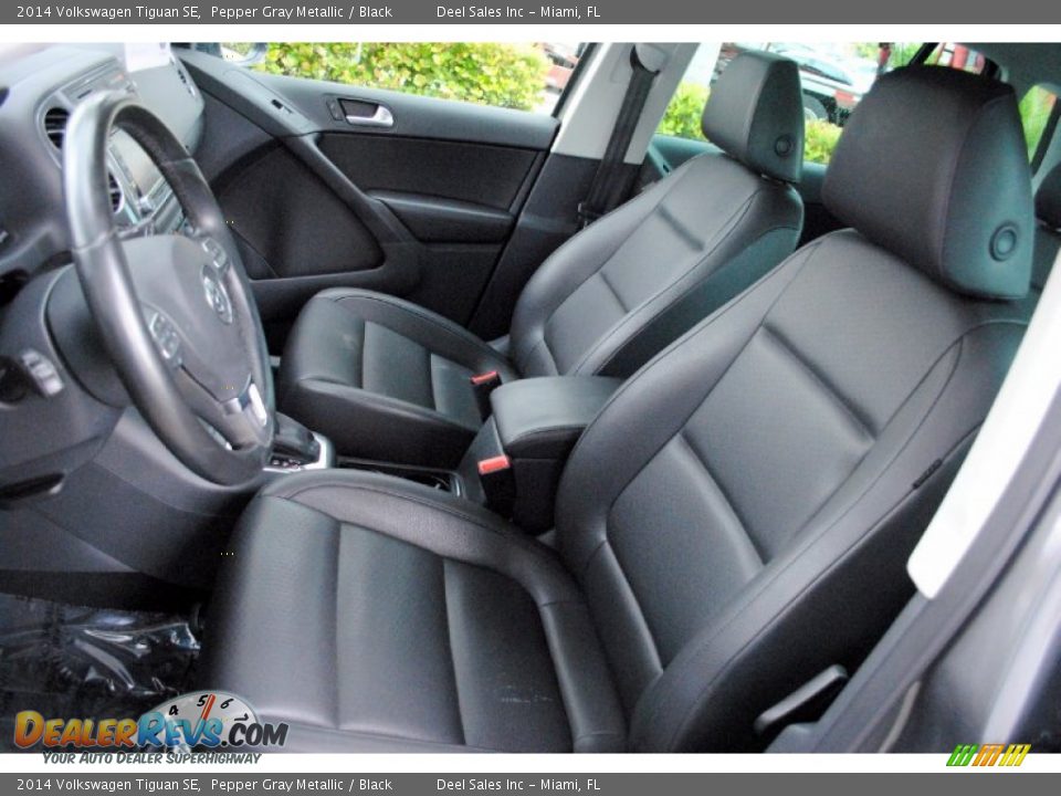 2014 Volkswagen Tiguan SE Pepper Gray Metallic / Black Photo #14