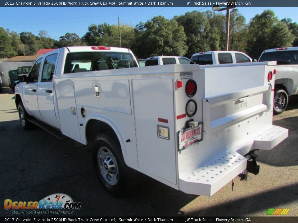 2013 Chevrolet Silverado 2500HD Work Truck Crew Cab 4x4 Summit White / Dark Titanium Photo #5