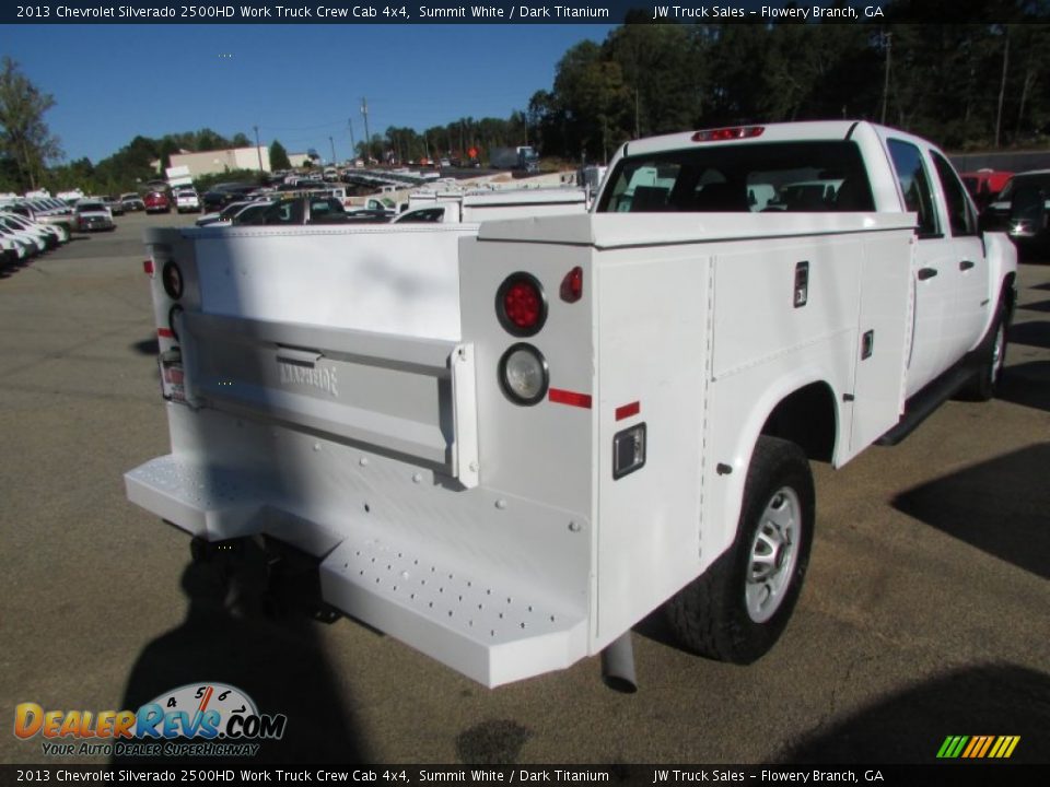 2013 Chevrolet Silverado 2500HD Work Truck Crew Cab 4x4 Summit White / Dark Titanium Photo #9