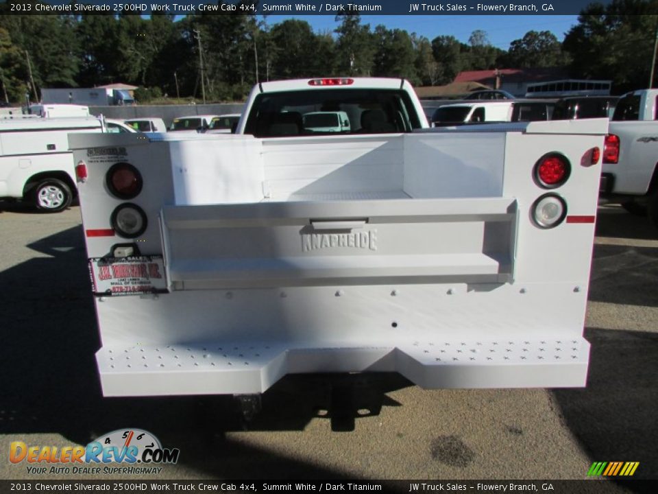 2013 Chevrolet Silverado 2500HD Work Truck Crew Cab 4x4 Summit White / Dark Titanium Photo #10