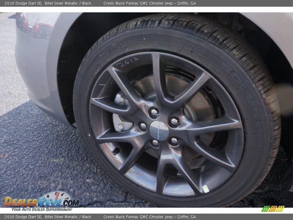 2016 Dodge Dart SE Billet Silver Metallic / Black Photo #12