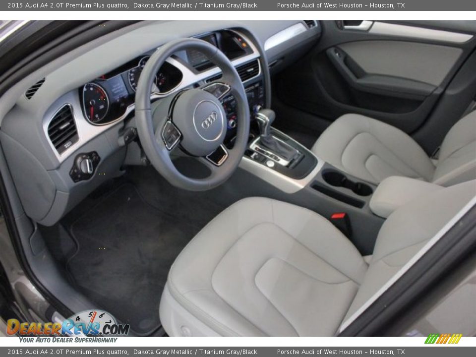 2015 Audi A4 2.0T Premium Plus quattro Dakota Gray Metallic / Titanium Gray/Black Photo #16