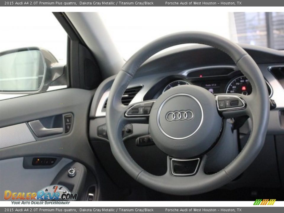 2015 Audi A4 2.0T Premium Plus quattro Dakota Gray Metallic / Titanium Gray/Black Photo #33