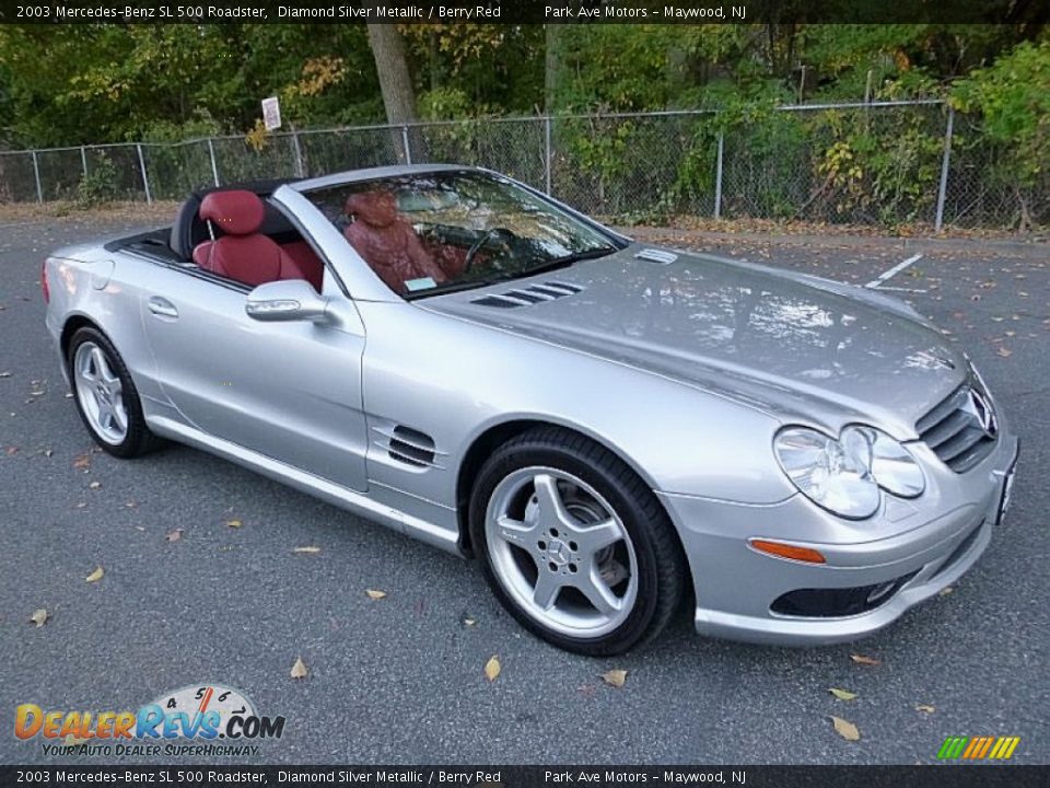 Front 3/4 View of 2003 Mercedes-Benz SL 500 Roadster Photo #10