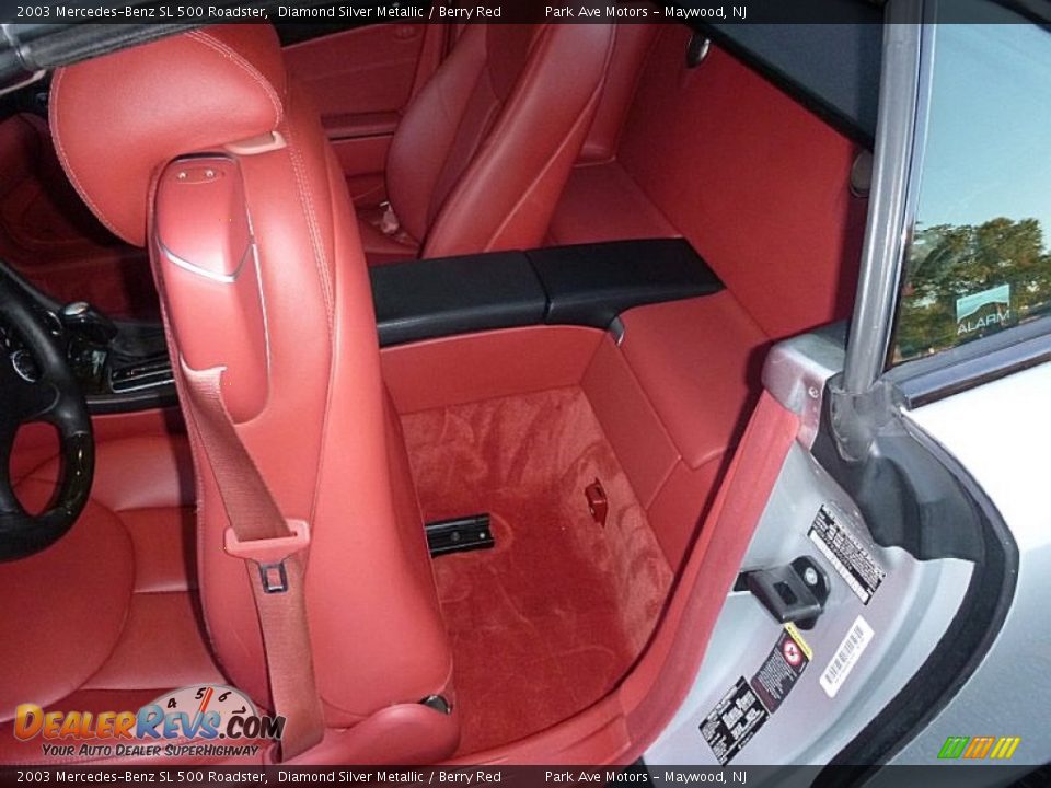 Rear Seat of 2003 Mercedes-Benz SL 500 Roadster Photo #17