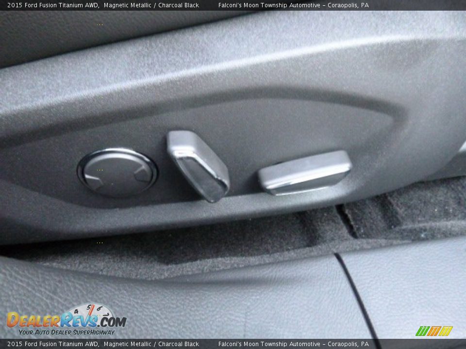 2015 Ford Fusion Titanium AWD Magnetic Metallic / Charcoal Black Photo #11
