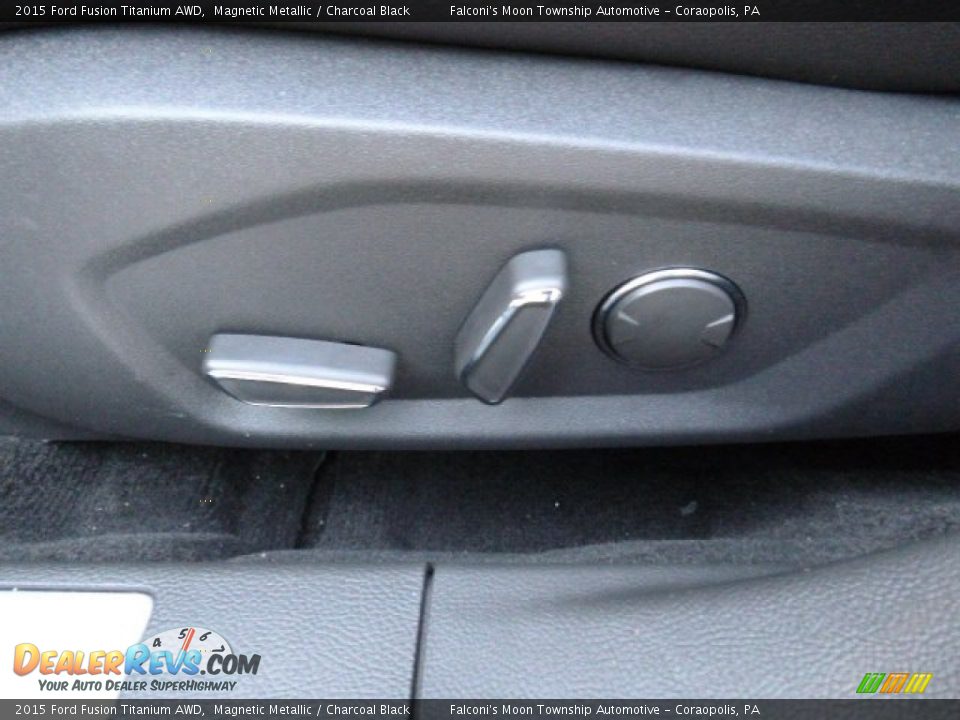 2015 Ford Fusion Titanium AWD Magnetic Metallic / Charcoal Black Photo #19