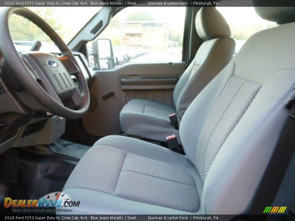 Steel Interior - 2016 Ford F250 Super Duty XL Crew Cab 4x4 Photo #8