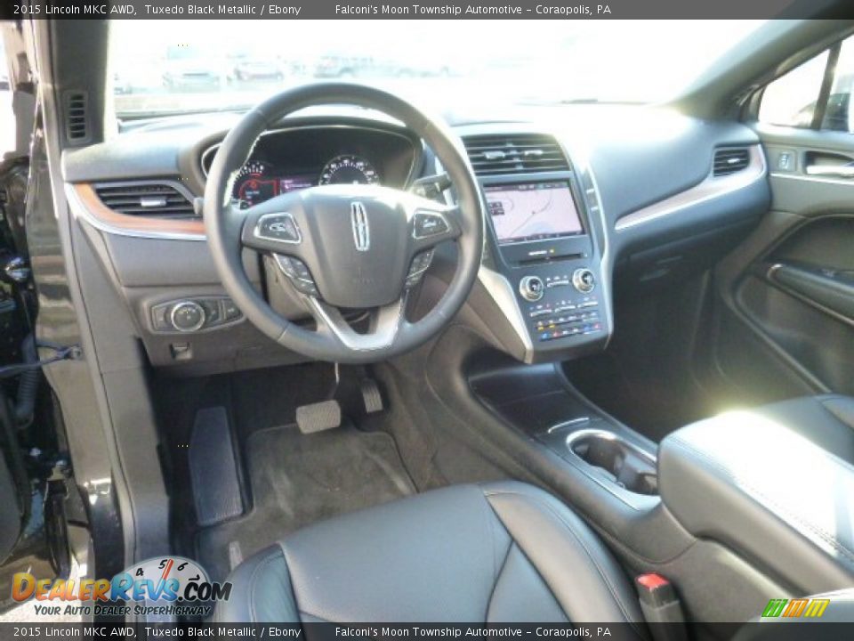 Ebony Interior - 2015 Lincoln MKC AWD Photo #16
