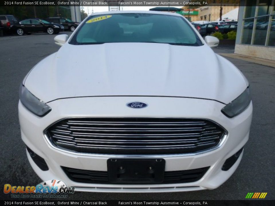 2014 Ford Fusion SE EcoBoost Oxford White / Charcoal Black Photo #3