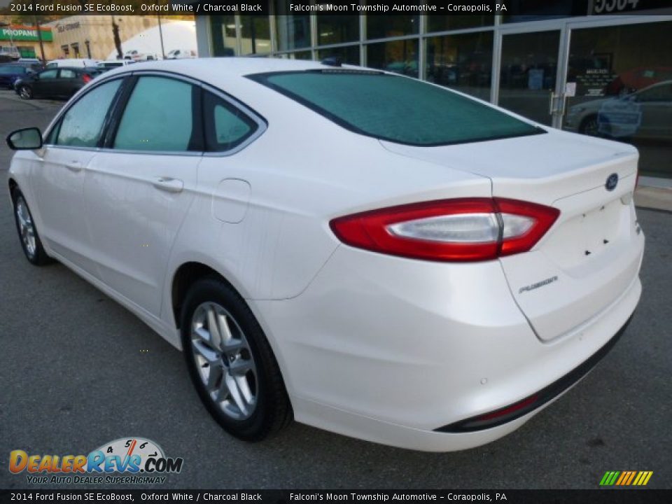 2014 Ford Fusion SE EcoBoost Oxford White / Charcoal Black Photo #8