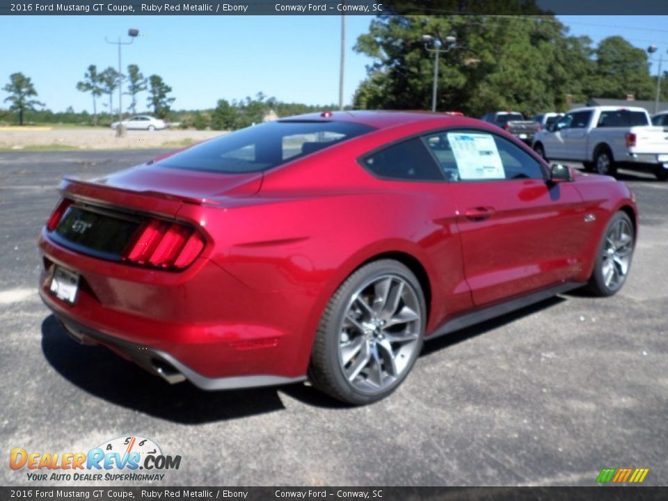 2016 Ford Mustang GT Coupe Ruby Red Metallic / Ebony Photo #4