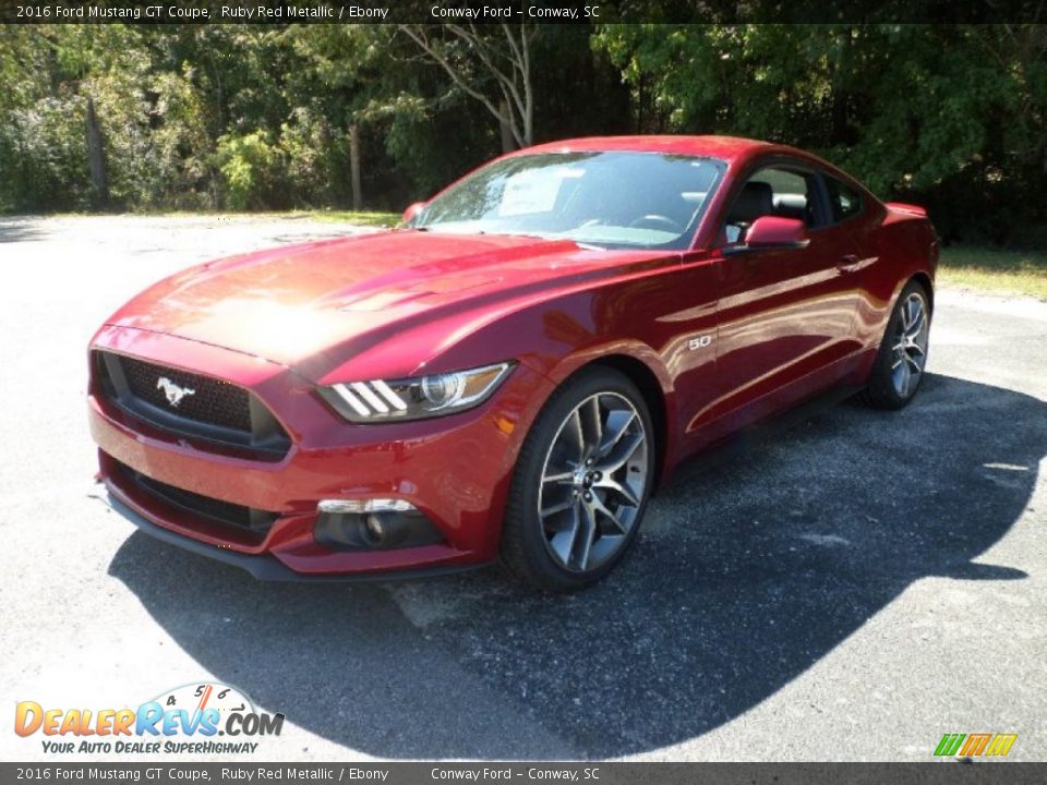 2016 Ford Mustang GT Coupe Ruby Red Metallic / Ebony Photo #9