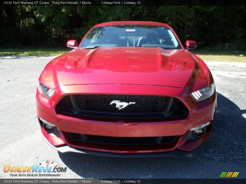 2016 Ford Mustang GT Coupe Ruby Red Metallic / Ebony Photo #10