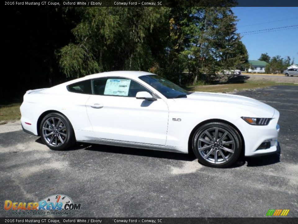 Oxford White 2016 Ford Mustang GT Coupe Photo #2