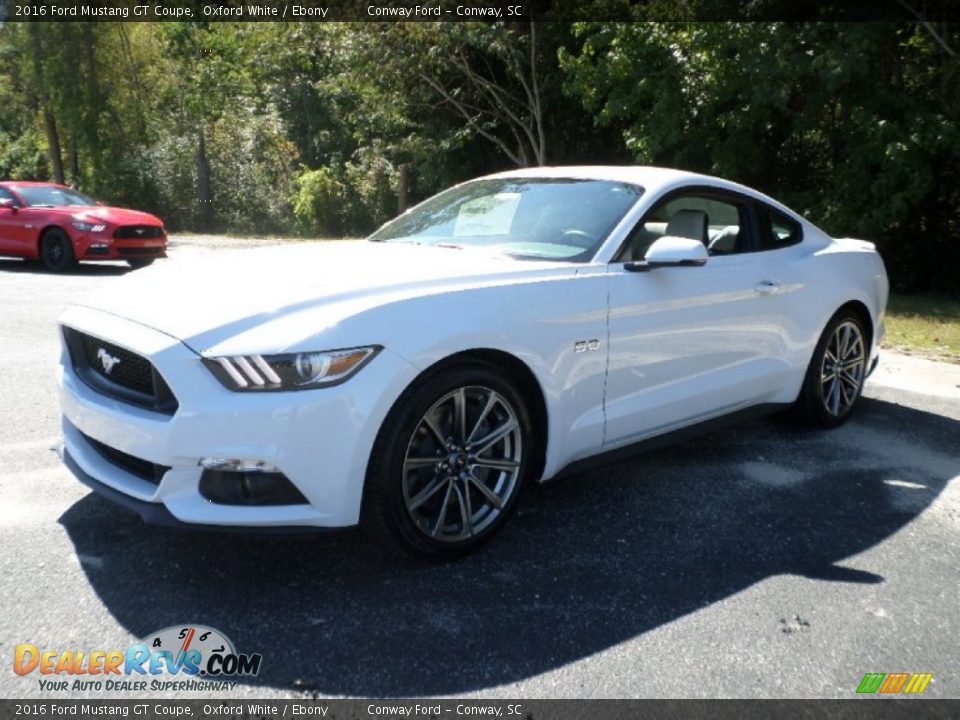 2016 Ford Mustang GT Coupe Oxford White / Ebony Photo #9
