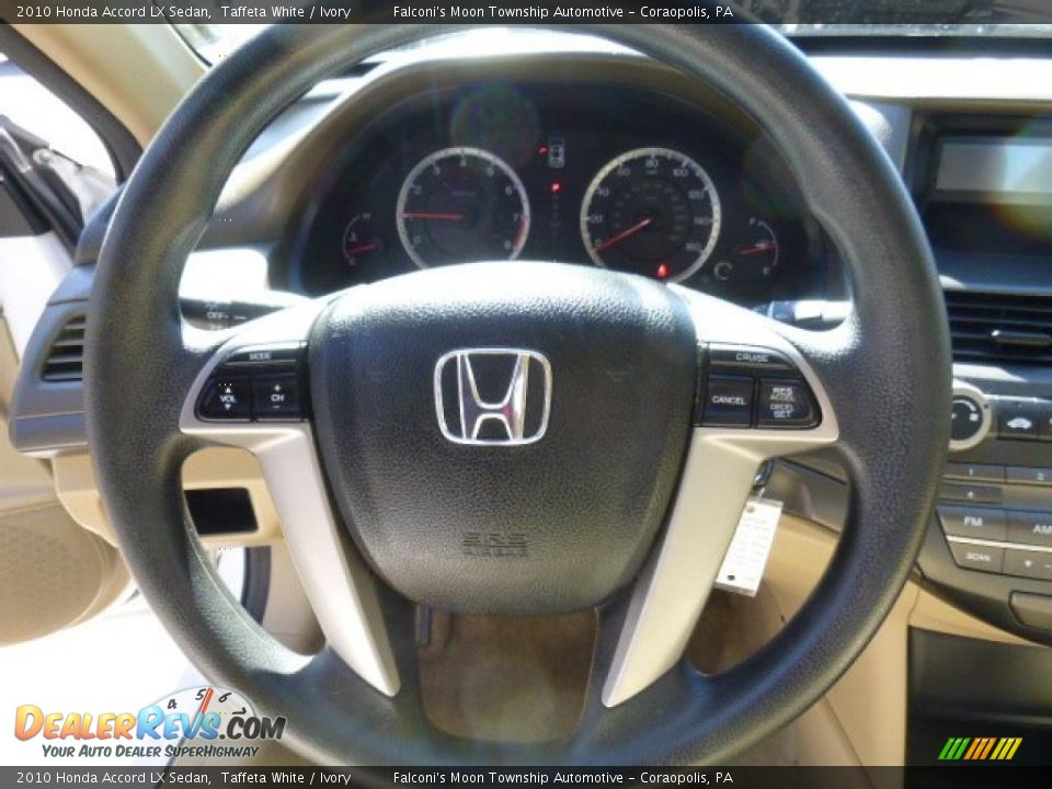 2010 Honda Accord LX Sedan Taffeta White / Ivory Photo #22