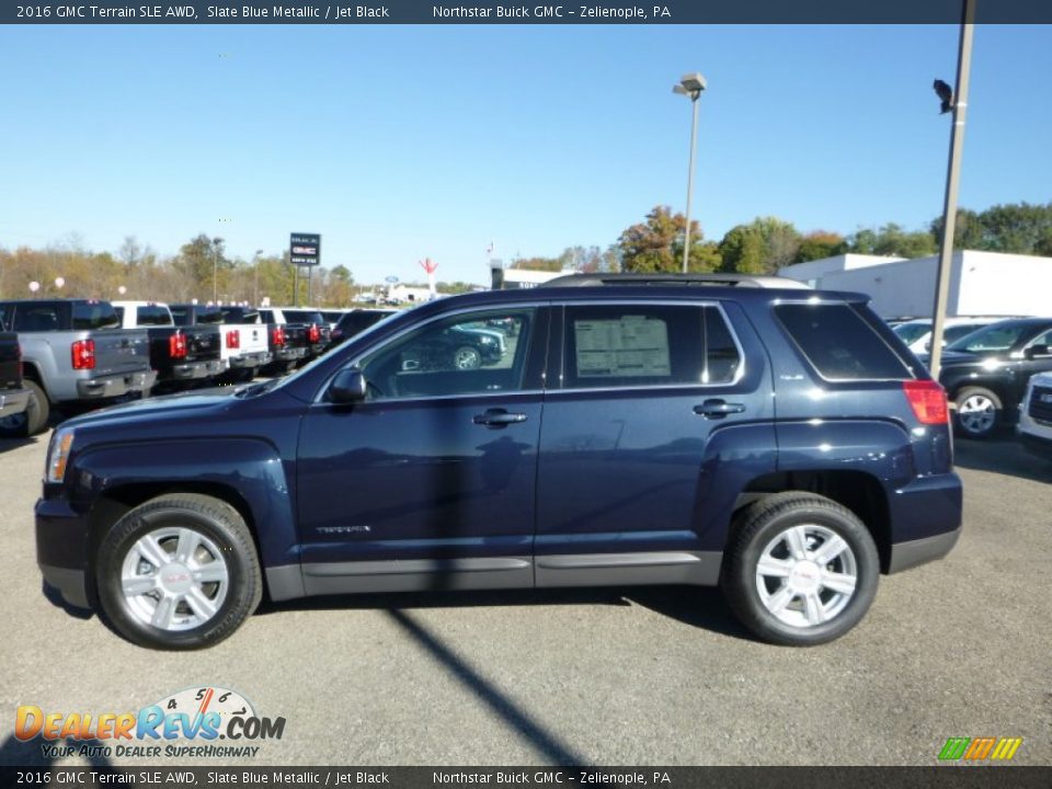 2016 GMC Terrain SLE AWD Slate Blue Metallic / Jet Black Photo #3