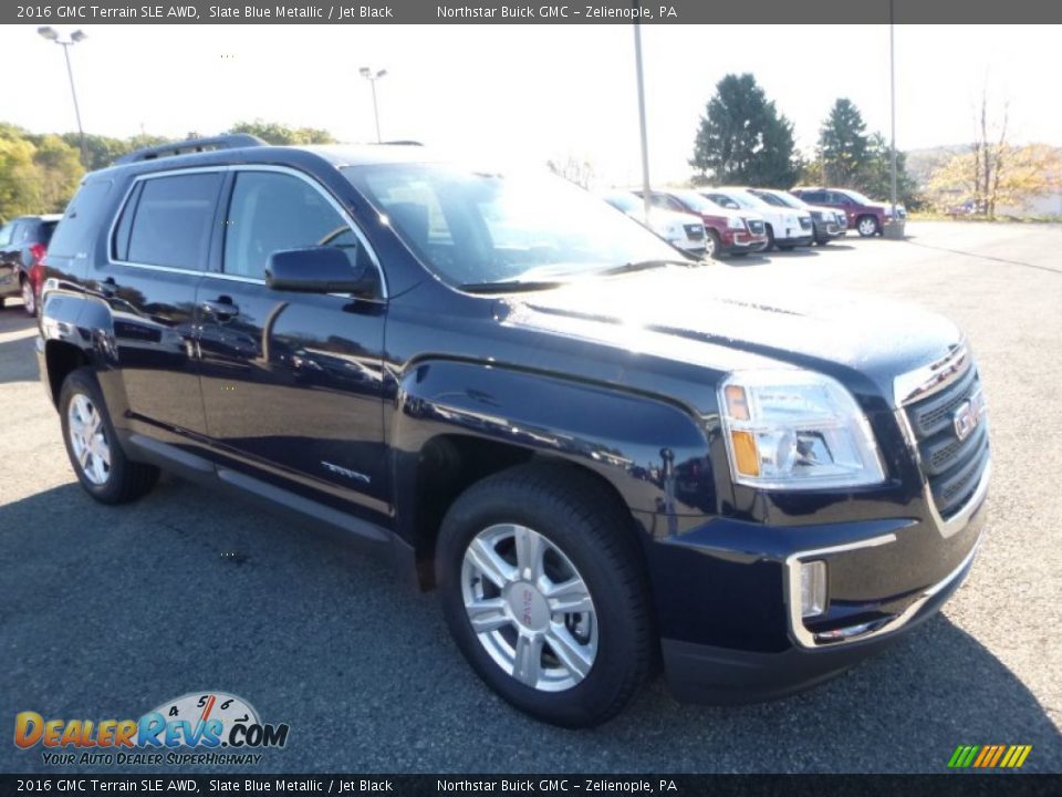 2016 GMC Terrain SLE AWD Slate Blue Metallic / Jet Black Photo #11