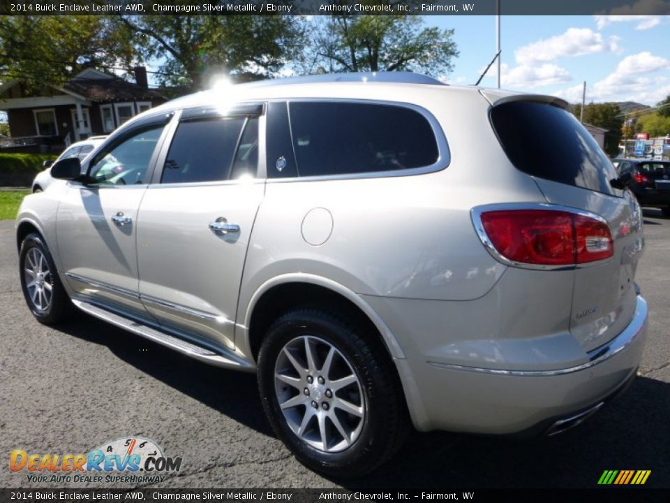 2014 Buick Enclave Leather AWD Champagne Silver Metallic / Ebony Photo #9