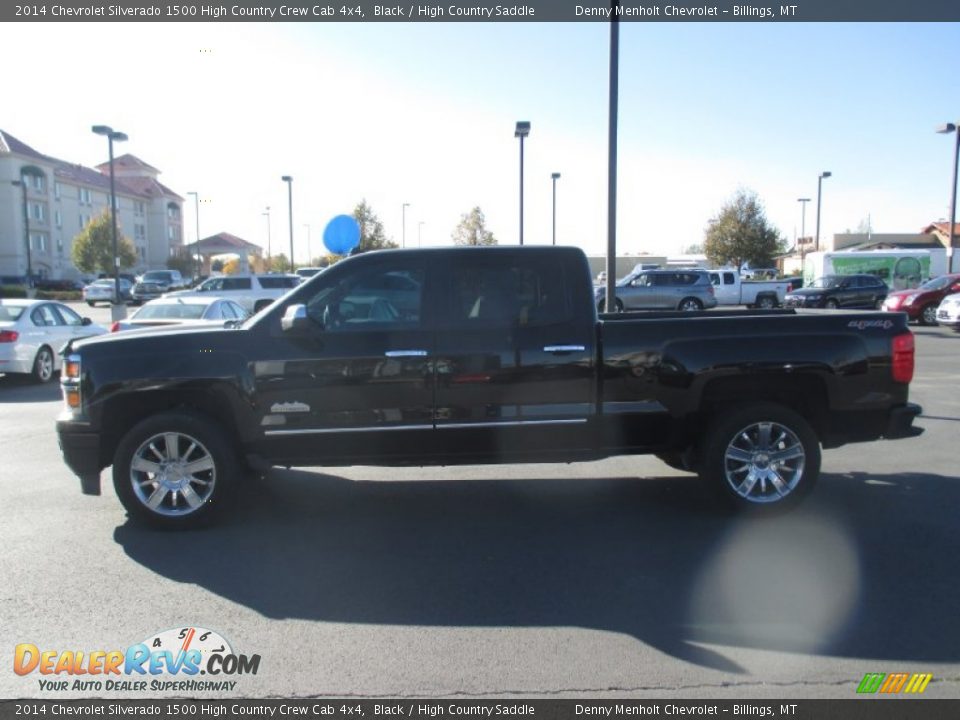 2014 Chevrolet Silverado 1500 High Country Crew Cab 4x4 Black / High Country Saddle Photo #3