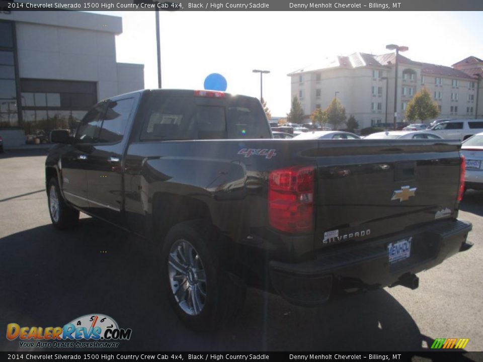 2014 Chevrolet Silverado 1500 High Country Crew Cab 4x4 Black / High Country Saddle Photo #4