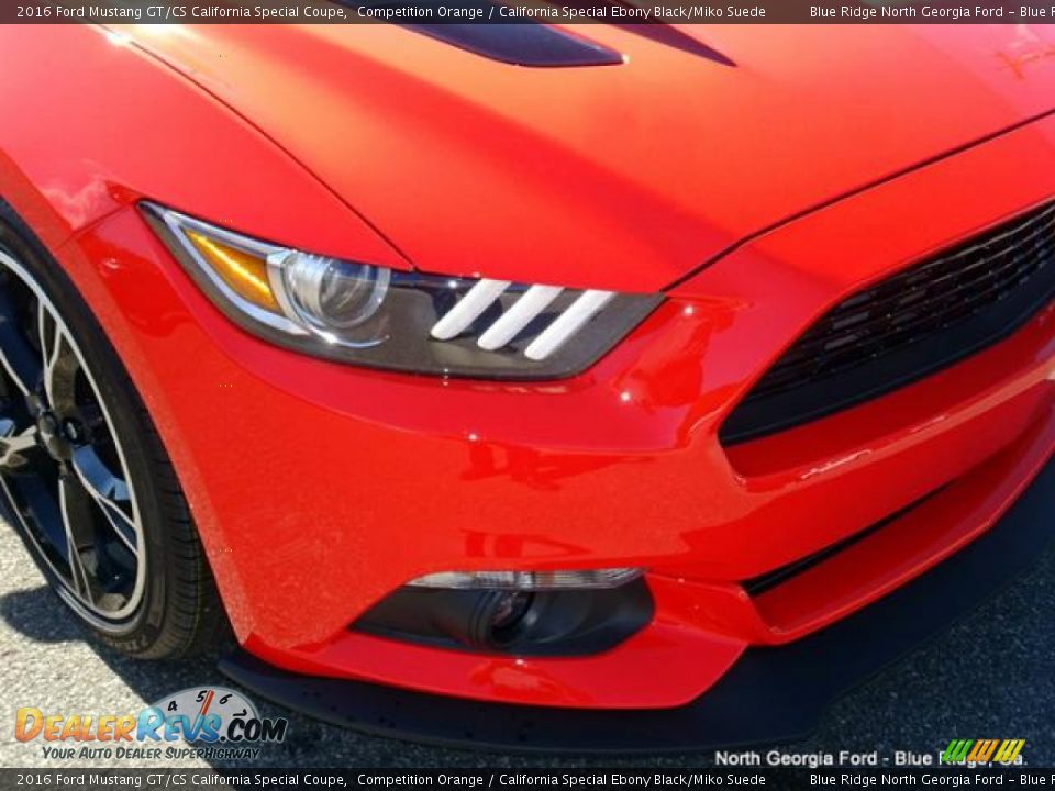 2016 Ford Mustang GT/CS California Special Coupe Competition Orange / California Special Ebony Black/Miko Suede Photo #27