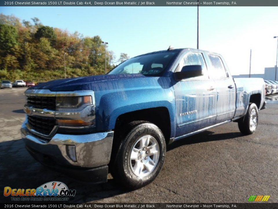 2016 Chevrolet Silverado 1500 LT Double Cab 4x4 Deep Ocean Blue Metallic / Jet Black Photo #1