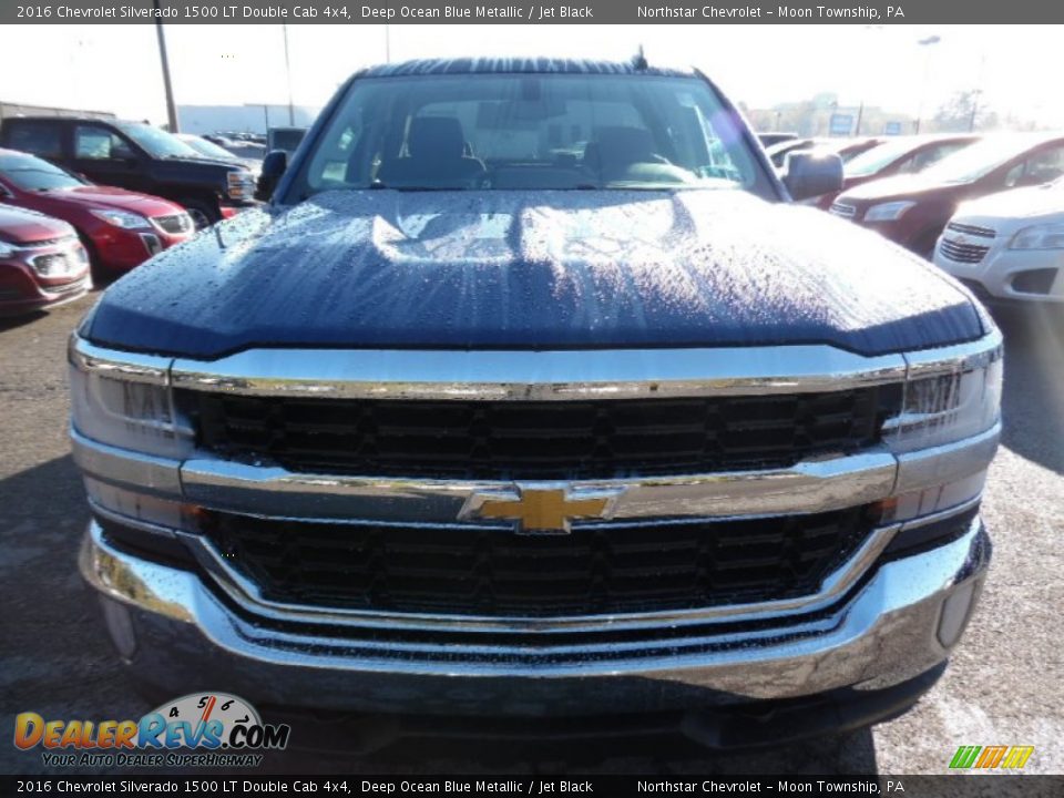 2016 Chevrolet Silverado 1500 LT Double Cab 4x4 Deep Ocean Blue Metallic / Jet Black Photo #2