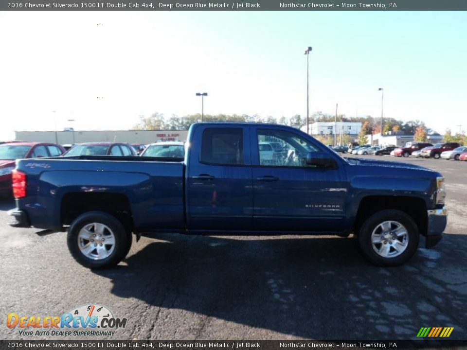 2016 Chevrolet Silverado 1500 LT Double Cab 4x4 Deep Ocean Blue Metallic / Jet Black Photo #4