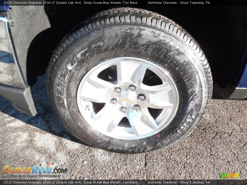 2016 Chevrolet Silverado 1500 LT Double Cab 4x4 Deep Ocean Blue Metallic / Jet Black Photo #10